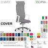 SEIPO COVER CV0011 Poltrona direzionale schienale rete braccioli fissi sincro R4 Version BIANCA Seipo Tessuto V CLASS 1IM