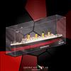 SHOWCASE LAB TECA IN PLEXIGLASS ACRILICO-SHOWCASE-TECA PER SET LEGO® 10294-TITANIC-EXPERT-NAV