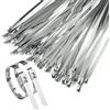 EXIN DECHEN Fascette Acciaio Inox, 50 Pezzi, 500 x 4,6 mm, Argento