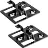 WMLBK 100 pezzi, clip per WPC in acciaio INOX, fissaggio invisibile per terrazza, per pavimentazione in WPC, pavimento in bambù (7-9 mm), clip di fissaggio (nero, 5mm×8mm (L×A))