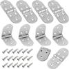 LuminaryLair Cerniere Pieghevole 180 Gradi, Acciaio Inox, 48 Viti, Tavolo, Porte, Macchina da Cucire