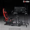 Dardoo Racing Simulator Cockpit con Triple Monitor Stand Fit Logitech G920 G29