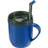 zyliss E990003 Hot Mug Caffettiera, Plastico, Silcone, Blu, Tazza da Caffè da Viaggio Isolata, Filtro per Caffè Macinato, Tazza Con Coperchio, Lavabile in Lavastoviglie