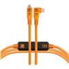 Tether Tools TetherPro Optima 10G USB-C, 15' (4,6 m), da dritto a destra arancione