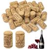 FORETOGO 30 tappi per vino naturali da 40 x 21 mm, per artigianato con motivi, tappo in sughero dritto di alta qualità, sughero naturale per bottiglie di vino, bottiglie di birra, bottiglie di vetro