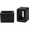 Msagkah 2 Pezzi Supporti per Fibbie Cinture di Sicurezza, Silicone Auto Cintura di Sicurezza Fibbia Booster, Mantengono la Fibbia della Cintura di Sicurezza Dritta e Stabile (Nero)