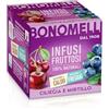 Bonomelli Infusi Fruttosi, Ciliegia e Mirtillo, Confezione da 12 Filtri, Gusto Dolce e Lievemente Acidulo, Infusione a Caldo e a Freddo, Ingredienti 100% Naturali (24g)