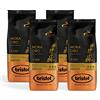 Bristot, Caffè Macinato MOKA ORO - Totale 1 kg - Caffè in Polvere per Moka, Miscela dall'Aroma Intenso e Gusto Dolce, Tostatura Media - Set da 4 Confezioni da 250g