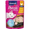 Vitakraft Poésie Délice, Junior, alimento umido gatto, alimento umido gatto in salsa, con pollo, per gatti giovani, senza l'aggiunta di zuccheri e cereali (1x 85g)