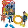 FIRMANSAM Fireman Sam Selezione: Simba - Set di personaggi Sam pompiere, confezione doppia con animale, serie 4, action figure Norman Steele Penny (Penny; Jodie; Lion)