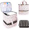 BYLife Borsa Organizer Smalti per Smalto, BYLife Doppio Strato Smalti Organizer per Unghie 30 Flaconi(15 ml), Valigetta Trucchi Beauty Case Donna Manicure Valigetta per unghie Organizzatore Trucchi