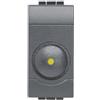 BTicino Living International L4406 Regolatore di luminosita a manopola, Dimmer per Carichi Resistivi, 100-500W, 1 Modulo