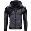👕 Felpa Uomo con Cappuccio e Zip in Pile Spessa Tinta Unita Streetwear