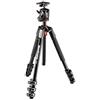 Manfrotto 190X - Treppiede a 4 sezioni in Alluminio con Testa a Sfera XPRO con Piastra 200 PL per Fotocamera Mirrorrless, DSLR