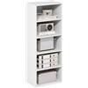 Furinno BASIC Libreria Aperta a 5 Ripiani, Scaffale, Organizzatore Portaoggetti, 29 x 42.2 x 110.9 cm, Bianco