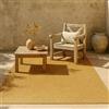 HAMID Tappeto da Interno/Esterno in PET Riciclato - Lavabile e Impermeabile - Ecologico e Sostenibile - Perfetto per Terrazza, Giardino o Soggiorno (300x200cm, Ocra)