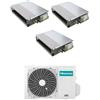 Hisense CONDIZIONATORE HISENSE CANALIZZATO TRIAL SPLIT 9000+9000+12000 BTU INVERTER 3AMW72U4RJC R-32 A++