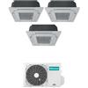 HISENSE CONDIZIONATORE CASSETTA A 4 VIE TRIAL SPLIT INVERTER GAS R32 9000+12000+12000 BTU 3AMW72U4RJC A++