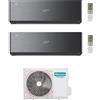 Hisense CONDIZIONATORE HISENSE DUAL SPLIT ENERGY PRO X BLACK 12000+12000 BTU WIFI INVERTER 3AMW72U4RJC A++