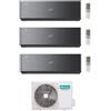 Hisense CONDIZIONATORE HISENSE TRIAL SPLIT ENERGY PRO X BLACK 9000+12000+12000 BTU WIFI INVERTER 3AMW72U4RJC A++