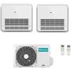 Hisense CONDIZIONATORE HISENSE DUAL SPLIT CONSOLE A PAVIMENTO 12000+18000 BTU INVERTER 3AMW72U4RJC A++