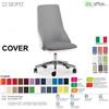 SEIPO COVER CV0015 Poltrona direzionale schienale rete oscilante K Version BIANCA Seipo ECOPELLE D2 CLASS 1IM