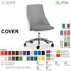 SEIPO COVER CV0017 Poltrona direzionale schienale BASSO rete oscilante K Version BIANCA Seipo ECOPELLE D2 CLASS 1IM