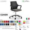 SEIPO COVER CV0008 Poltrona operative polipropilene braccioli movimento gas "A" Black Seipo TESSUTO V CLASS 1IM