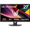 LG UltraGear™ G6 Monitor da gioco 27G610A-B da 27 con 200 Hz e display QHD