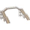 Faller 120178 - Ponte pedonale a Doppia scalinata per modellismo