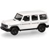 herpa Modellino Mercedes-Benz G 580 con tecnologia EQ (N465), bianco, scala 1:87, pezzo da collezione, Made in Germany, modello in plastica