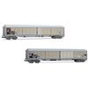 Rivarossi HR6650 SBB, confezione da 2 carri a 4 assi con pareti scorrevoli Habils, con toppe, ep. V