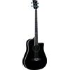 Eko GUITARS - NXT BASS B100CE SEE THROUGH BLACK, Basso Acustico Shape Dreadnought, Top in Abete, Fasce e Fondo in Mogano, Manico in Mogano, Tastiera in South American Roupanà Scala 812mm, Colore Nero