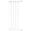 Ingenuity The Doorway Series Easy Install Cancelletto di Sicurezza per Bambini e Cani, Estensione 28 cm, Bianco