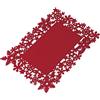 Mopec NA40 Sottopiatto o Runner da tavola Natalizio in Feltro Rosso 42x30cm