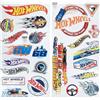 Paladone Hot Wheels - Adesivi da parete con licenza ufficiale, adesivi da parete per la camera dei bambini, riutilizzabili, per la stanza dei giochi, decorazione per camera da letto per ragazzi e ragazze