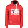 Geographical Norway Gpepe2 Men Felpa con Cappuccio, Rosso, L Uomo