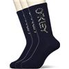 Oakley B1b Socks 2.0 (3 Pack) Calzino, Fathom, L Uomo