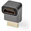 Nedis Adattatore HDMI, adattatore ad alta velocità con angolo di 270° con Ethernet, supporta 4k@60Hz, ARC, Dolby e DTS