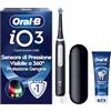 Oral-B Spazzolino Elettrico Ricaricabile iO 3N Nero, 1 Testina Di Ricambio, 1 Spazzolino Elettrico Oral B + 1 Dentifricio Gengive & Smalto Pro-Repair Classico 75ml