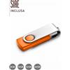 Penne USB 3.0 da 8 a 64GB modello Double in plastica e metallo personalizzate o neutre