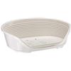 Ferplast Cuccia Cani in plastica, Lettino per Cane con Gommini Antiscivolo, Cesta Cane 935 X 68 X 285 cm, Grigio