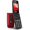 SPC Titan 2 - Cellulare flip per anziani 4G, pulsanti grandi, suoneria 105 dB, display 2,4 | Facile da usare e configurazione remota | 3 memorie dirette | Durata batteria fino a 7 giorni - Rosso