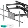 ONKRON Braccio Televisore 42″ - 110″, Porta TV da Parete con Peso fino a 100 kg, Supporto Televisore a Muro con VESA 100x100-800x600 mm, Porta TV Girevole, Inclinabile, Universale, Nero M8L-B