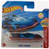 Hot Wheels - Street Shrieker - HW Let's Race 3/5 - JBC08 - Short Card - Auto da corsa futuristica blu/rossa in scala 1:64 - Mattel 2025