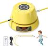 Vegena Smart Jump Rope Machine, macchina automatica per saltare con 10 velocità, display a LED, ricaricabile, ABS giallo + manico in nylon con impugnatura in ABS, per adulti e bambini, esercizio