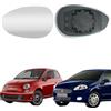 Polcar Vetro specchietto per FIAT 500 / GRANDE PUNTO/EVO/LINEA/PUNTO. LATO -SINISTRO. Cromato E Convesso. OEM:71740496. Senza Riscaldamento. VIEW MAX: VM-6156G L (SINISTRO)