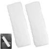 Zykra 2 Pz Guaine per Cintura di Sicurezza, Cuscinetti per Cintura di Sicurezza in Pelliccia di Coniglio Finta Lavabile, Fascia Imbottita Rivestimento per la Cintura di Sicurezza Auto, Bianco 24 x 6,5 cm