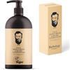 Barbology LONDON Idratante per barba e viso 2 in 1 con olio di jojoba, olio di argan e olio di avocado, condiziona i peli secchi, prurito e grossolano, bottiglia con pompa da 283,5 g