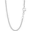 NKlaus Collana 80cm catena a palline rotonda da donna in argento 925 larghezza 1,5mm 8203